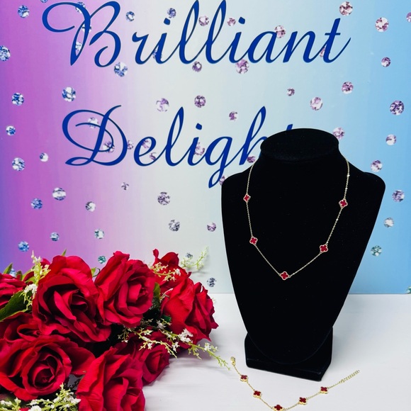 Boutique Jewelry - ❤️‍🔥14K/925S CUSTOM RED CARNELIAN CLOVER SET